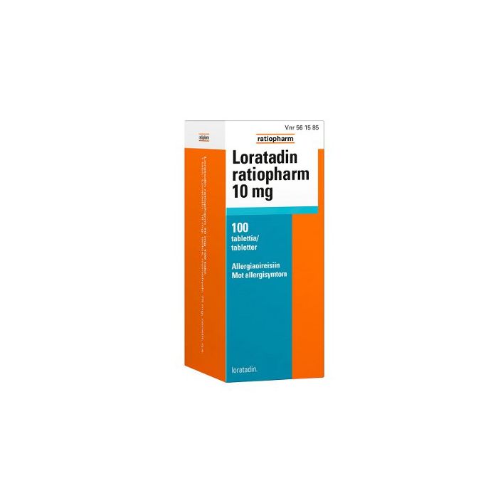LORATADIN RATIOPHARM tabletti 10 mg 100 fol kuva 2