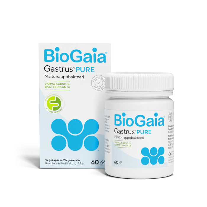 BioGaia Gastrus PURE 60 kaps kuva 5