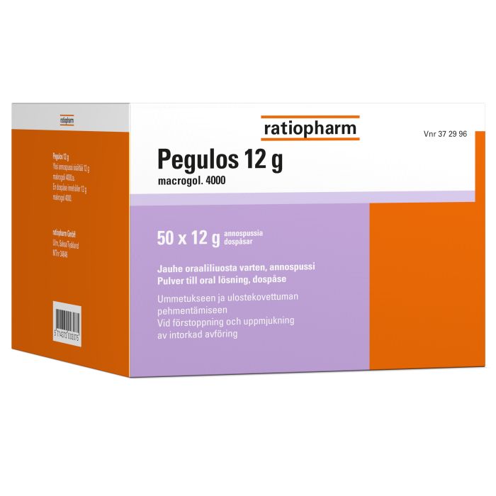 PEGULOS jauhe oraaliliuosta varten, annospussi 12 g 50 x 12 g