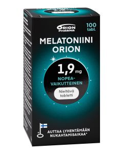 Melatoniini Orion 1,9 mg nieltävä 100 tabl
