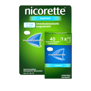 NICORETTE ICEMINT imeskelytabletti 2 mg 40 kpl