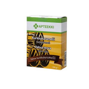 APTEEKKI Kurkkukaramelli Vahva terva