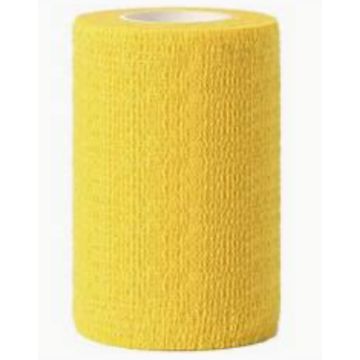 Lumocare itsekiinnittyvä tukiside 7,5 cm x 4,5 m keltainen 1 kpl