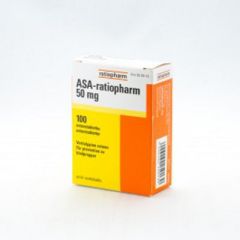 ASA-RATIOPHARM enterotabletti 50 mg 100 fol