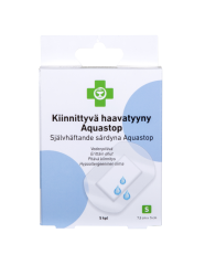 Apteekki Kiinnittyvä haavatyyny Aquastop S 7,5 cm x 5 cm 5 kpl/rasia