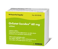 ORLISTAT SANDOZ 60 mg kaps, kova 126 fol